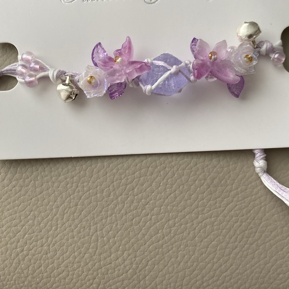 Purple and Pink Floral Bracelet - Picture 2 of 2